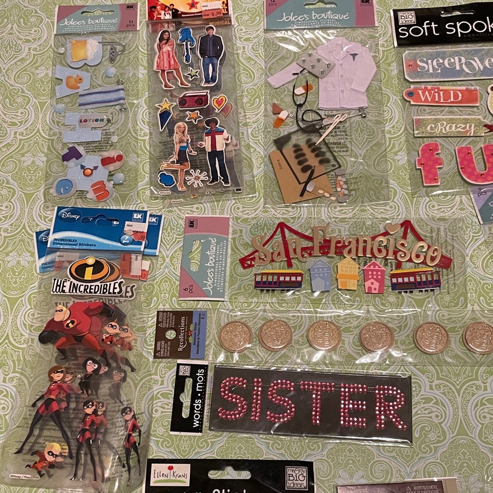 Colorful Scrapbook Stickers Set - Picture 5 of 5